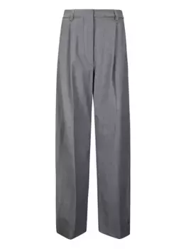 Плиссированные брюки THELATEST, серый