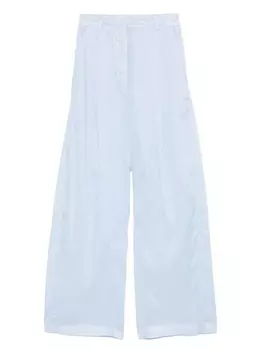 Плиссированные брюки THELATEST, синий