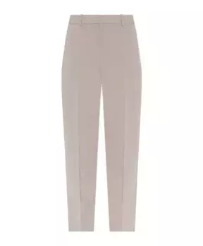 Плиссированные брюки Theory, серый