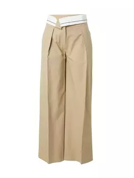 Плиссированные брюки Topshop, кэмел