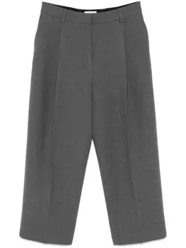 Плиссированные брюки TOTEME, серый