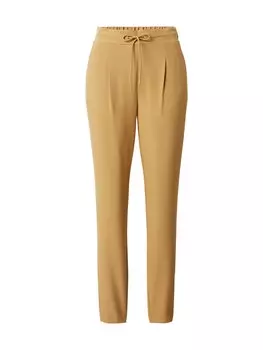 Плиссированные брюки Vero Moda CARLA, светло-коричневый