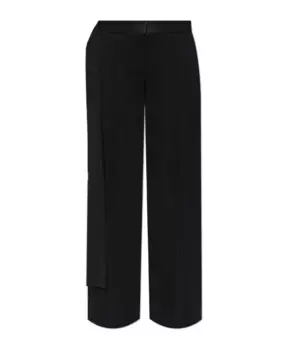 Плиссированные брюки Victoria Beckham, черный