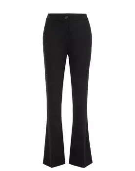 Плиссированные брюки We Fashion, черный