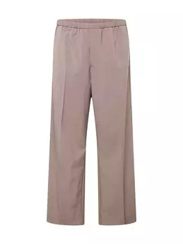 Плиссированные брюки Weekday AXEL, светло-коричневый