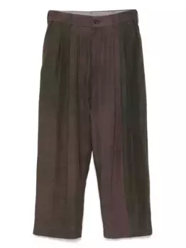 Плиссированные брюки Ziggy Chen, зеленый