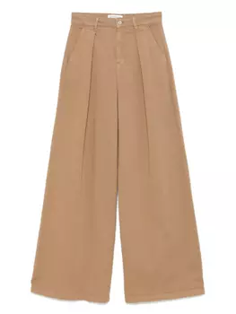 Плиссированные джинсы ERMANNO FIRENZE, коричневый