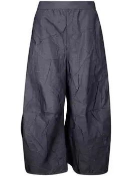 Плиссированные хлопковые брюки Stefano Mortari, синий