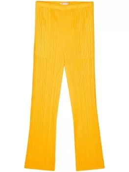 Плиссированные легинсы с завышенной талией Pleats Please Issey Miyake, оранжевый