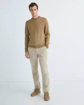 Плиссированные мужские брюки Paul Smith, бежевый