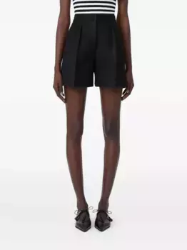 Плиссированные шорты Avena MAX MARA, черный