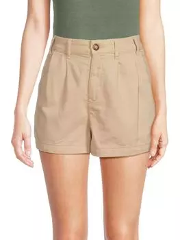 Плиссированные шорты чинос Billie Free People, цвет Almond Milk