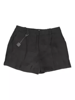Плиссированные шорты Elisabetta Franchi, черный