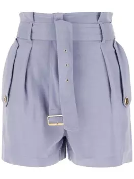 Плиссированные шорты Elisabetta Franchi, фиолетовый