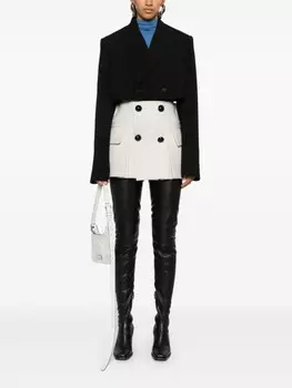 Плиссированные шорты sacai, серый