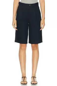 Плиссированные шорты WAO, темно-синий