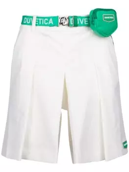 Плиссированные юбки-шорты Duvetica, белый