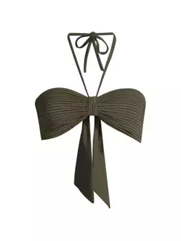 Плиссированный бикини-топ Tortuga-бандо Juan De Dios, цвет khaki green