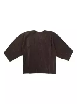 Плиссированный джемпер Homme Pliss Issey Miyake, коричневый