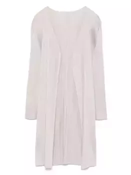 Плиссированный кардиган Pleats Please Issey Miyake, нейтральный