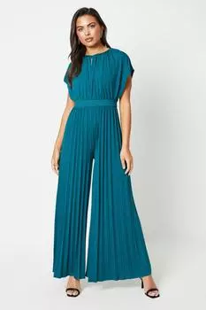 Плиссированный комбинезон из облегающего джерси Coast, зеленый