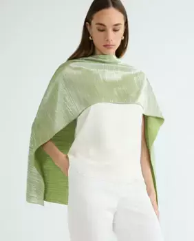 Плиссированный шарф Banarassi, зеленый