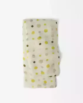 Плиссированный шарф с принтом в горошек Parfois, желтый