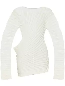 Плиссированный топ Issey Miyake, белый