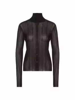 Плиссированный топ Klaril Christian Wijnants, черный