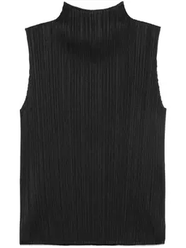 Плиссированный топ Pleats Please Issey Miyake, черный