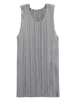 Плиссированный топ Pleats Please Issey Miyake, серый