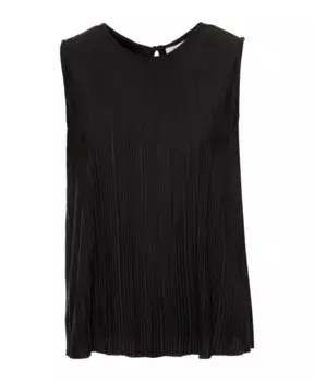 Плиссированный топ с застежкой на пуговицы Samse Samse, черный