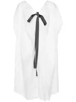 Плиссированный топ Shanshan Ruan, белый