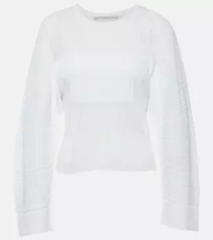 Плиссированный топ Stella Mccartney, белый