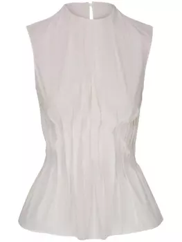Плиссированный топ Westin KHAITE, белый
