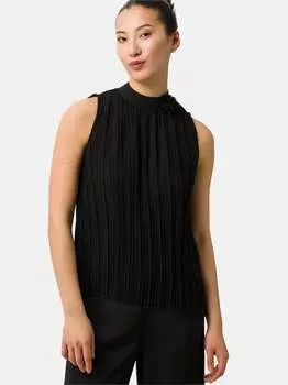 Плиссированный топ Zero, черный