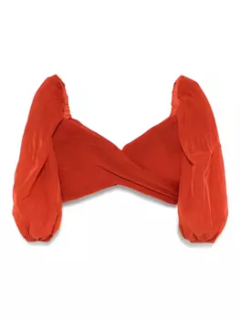 Плиссированный топ Zimmermann, красный