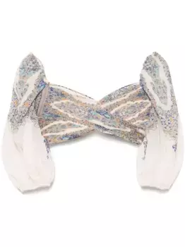 Плиссированный топ ZIMMERMANN, нейтральный