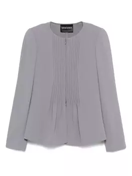 Плиссированный жакет Emporio Armani, серый
