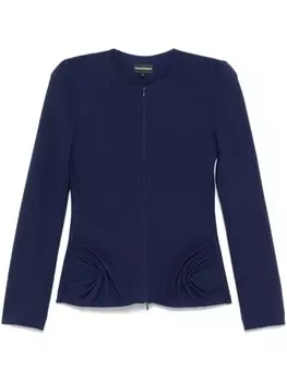 Плиссированный жакет Emporio Armani, синий
