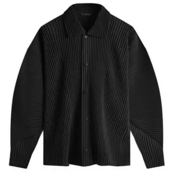 Плиссированный жакет Homme Pliss Issey Miyake, черный