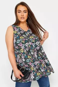 Плиссированный жилет Yours, черный