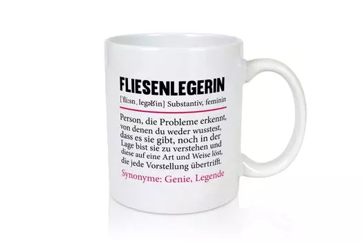 Плиточник | Кружка Профессия | Укладка плитки | Строительство - Кружка Белая LieblingsPrint24