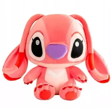 ПЛЮШЕВАЯ ИГРУШКА-ОБЪЯВЛЕНИЕ ЛИЛО И СТИТЧ РОЗОВЫЙ МЕДВЕДЬ УОЛТ ДИСНЕЙ 55см Disney