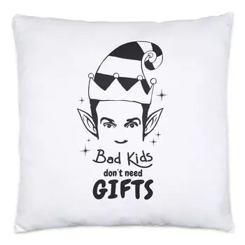 Плохим детям не нужны подарки Подушка Рождественская вечеринка Подарок Идея подарка Счастливого Рождества Hey!Print