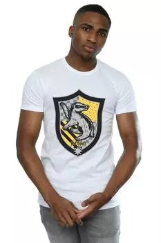 Плоская футболка с гербом Хаффлпаффа Harry Potter, белый