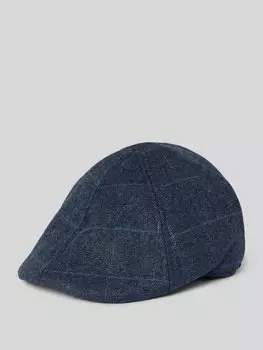 Плоская кепка с содержанием шерсти Mller Headwear, темно-синий