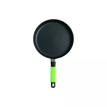 Плоская сковорода Squality, салатовый, 28см, высота 7см, объем 3л, эргономичная ручка, CERAN/GAS