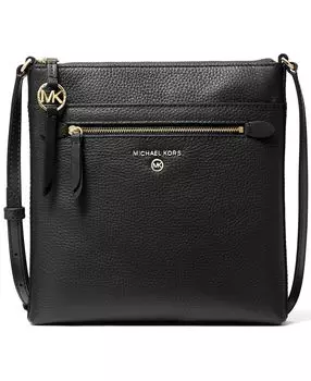 Плоская сумка через плечо Jet Set Charm, маленький размер, север, юг Michael Kors, черный
