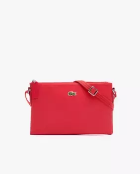 Плоская женская сумка через плечо Concept красного цвета Lacoste